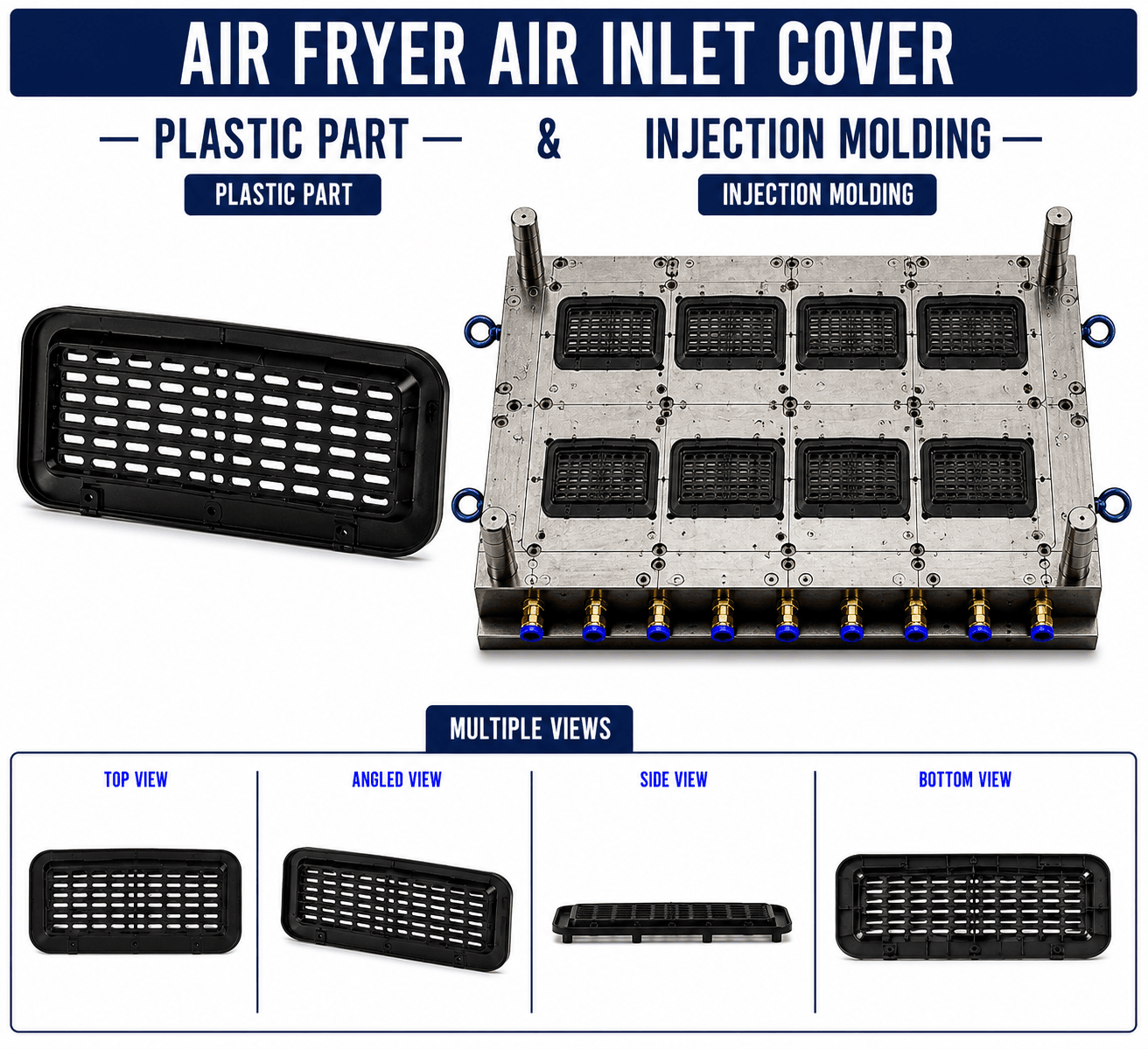 Air Fryer Plastic Air Inlet Cover Mould and Moulding Service